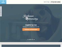 Tablet Screenshot of jackmanoptometry.com